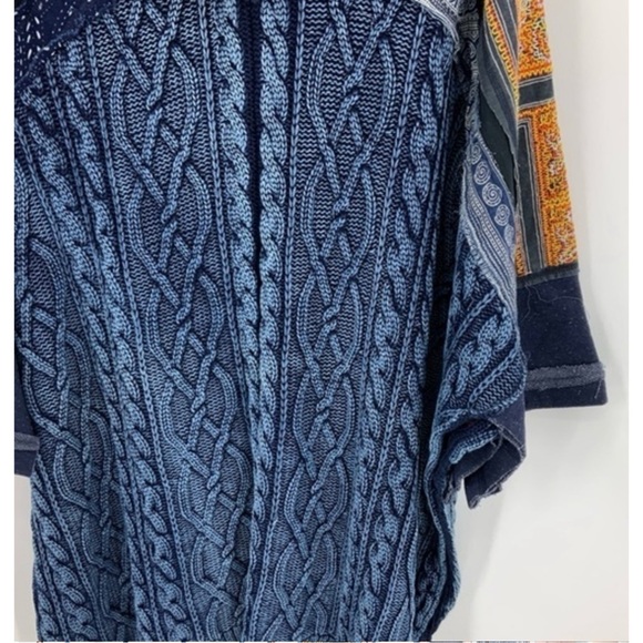 Free people Sammie combo sweater cardigan, Poncho with hood XS - Picture 11 of 14